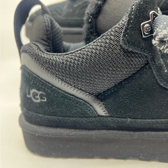 UGG LOWMEL WOMEN'S BOOT/SNEAKER SUEDE BLACK Sz 10 - Picture 4 of 7